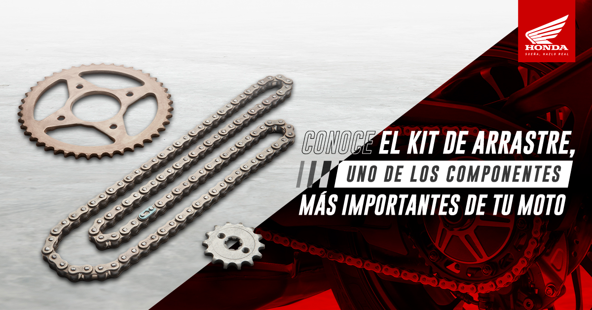 Conoce el KIT de arrastre, uno de los componentes más importantes de tu moto