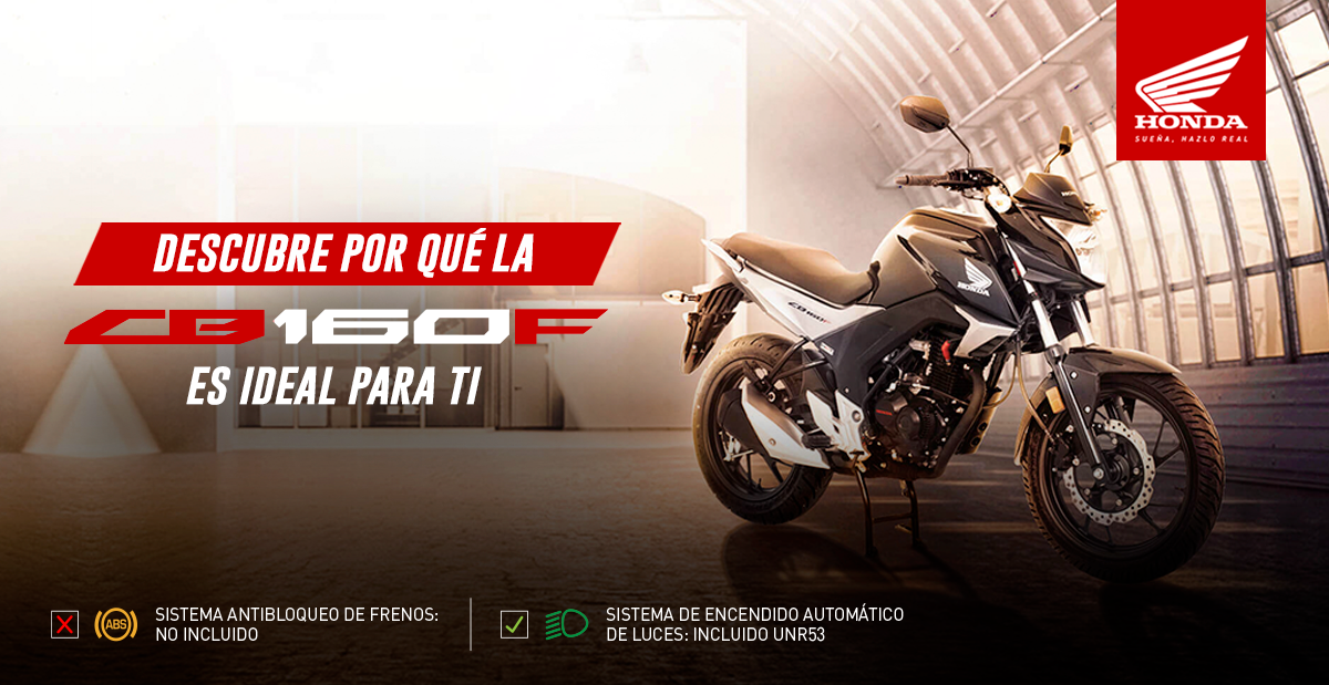 Descubre por qué la CB 160F es ideal para ti