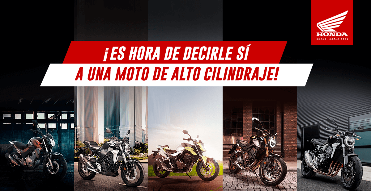 !Es hora de decirle sí a una moto de alto cilindraje!