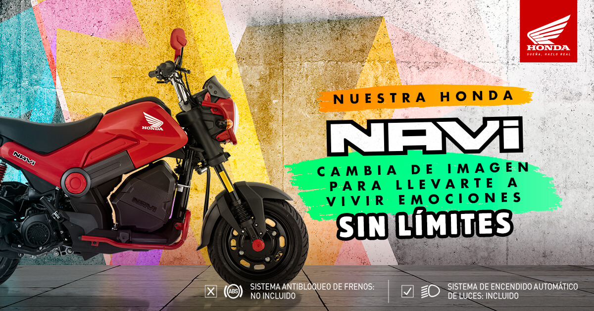 Conoce la nueva imagen de nuestra Honda NAVI. 