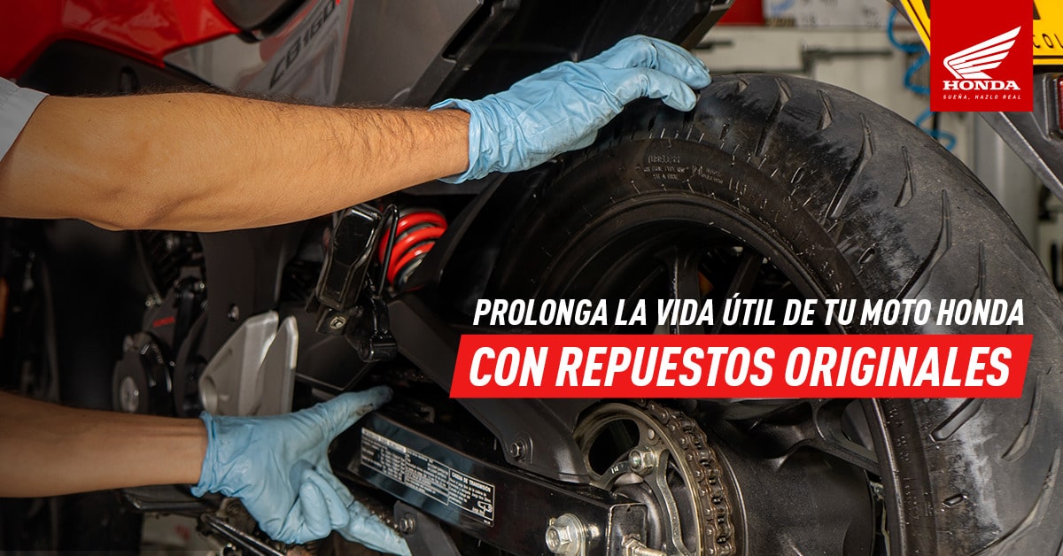 Da lo mejor a tu moto, elige repuestos originales Honda.
