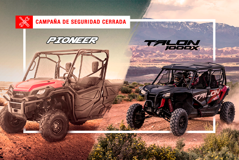 Campaña seguridad Honda Talon 1000 y Honda Pioneer 1000